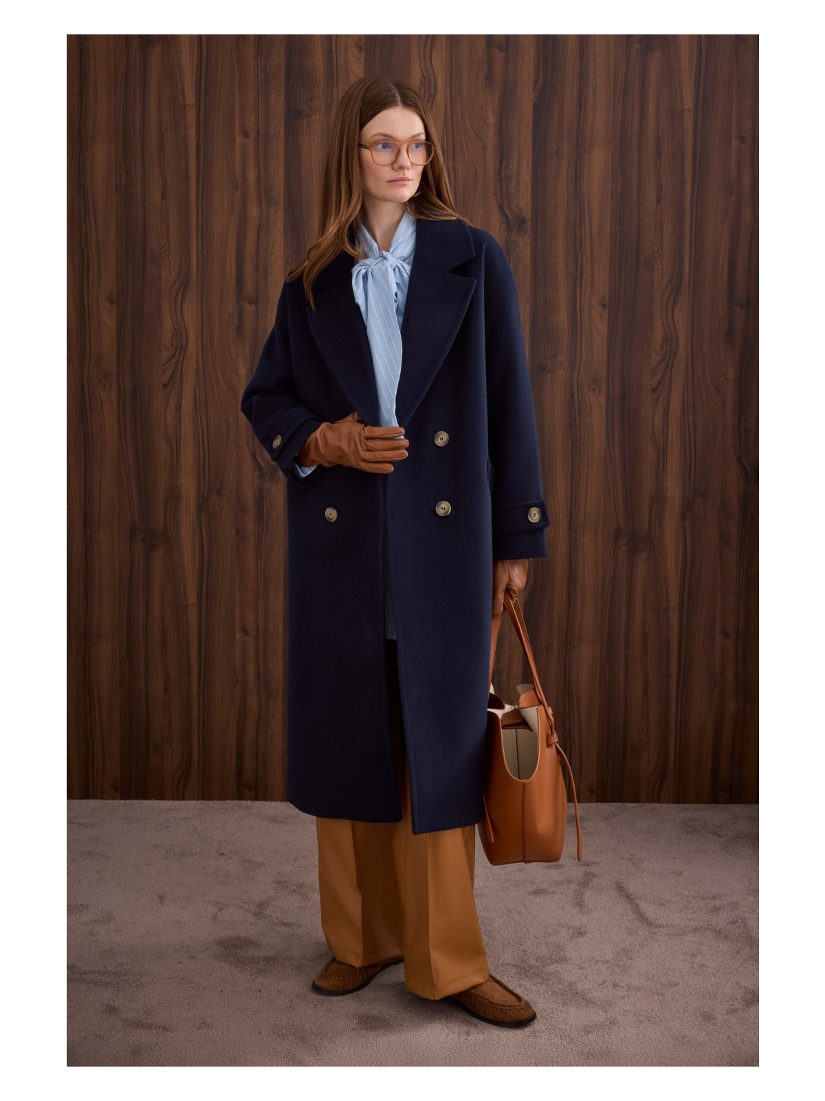 HE-QA Kolu Apolet Detaylı Kaban Camel - Görsel 3