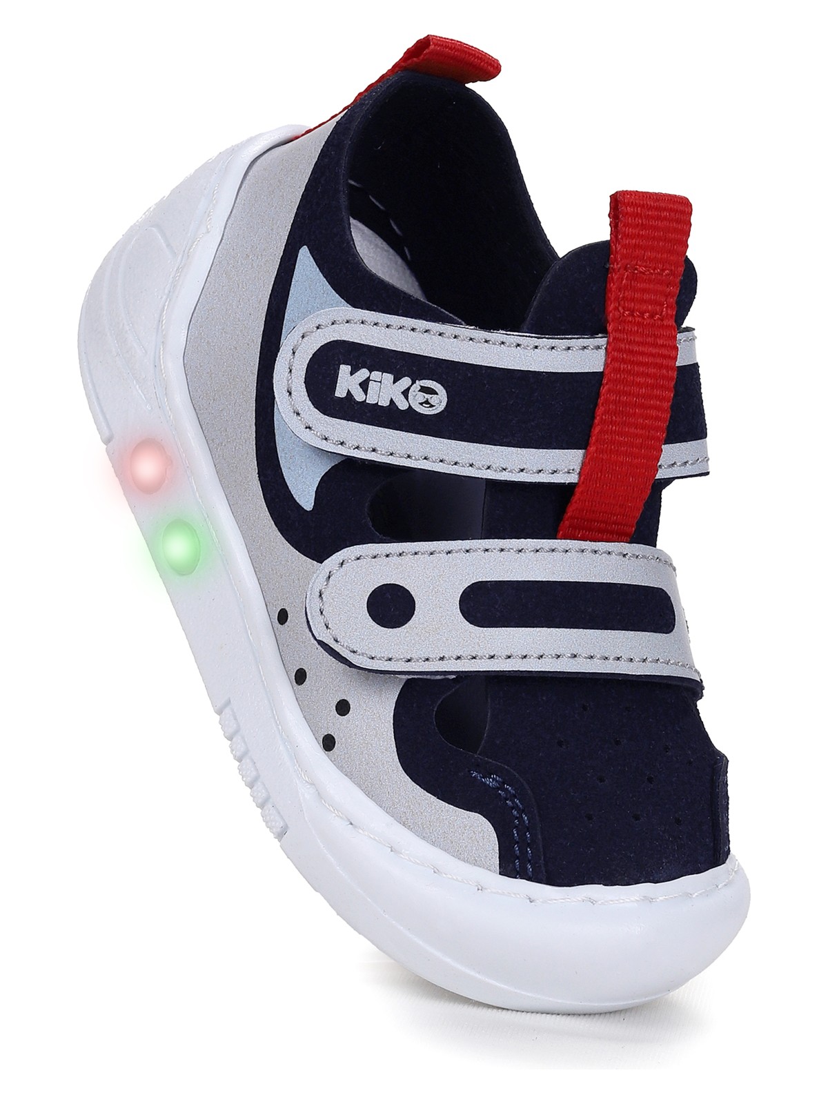 Kiko Kids Nera Cırtlı Işıklı Erkek Bebek Yürüyüş Spor Ayakkabı