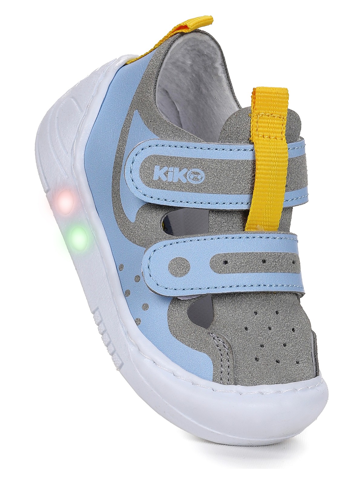 Kiko Kids Nera Cırtlı Işıklı Erkek Bebek Yürüyüş Spor Ayakkabı - Görsel 3