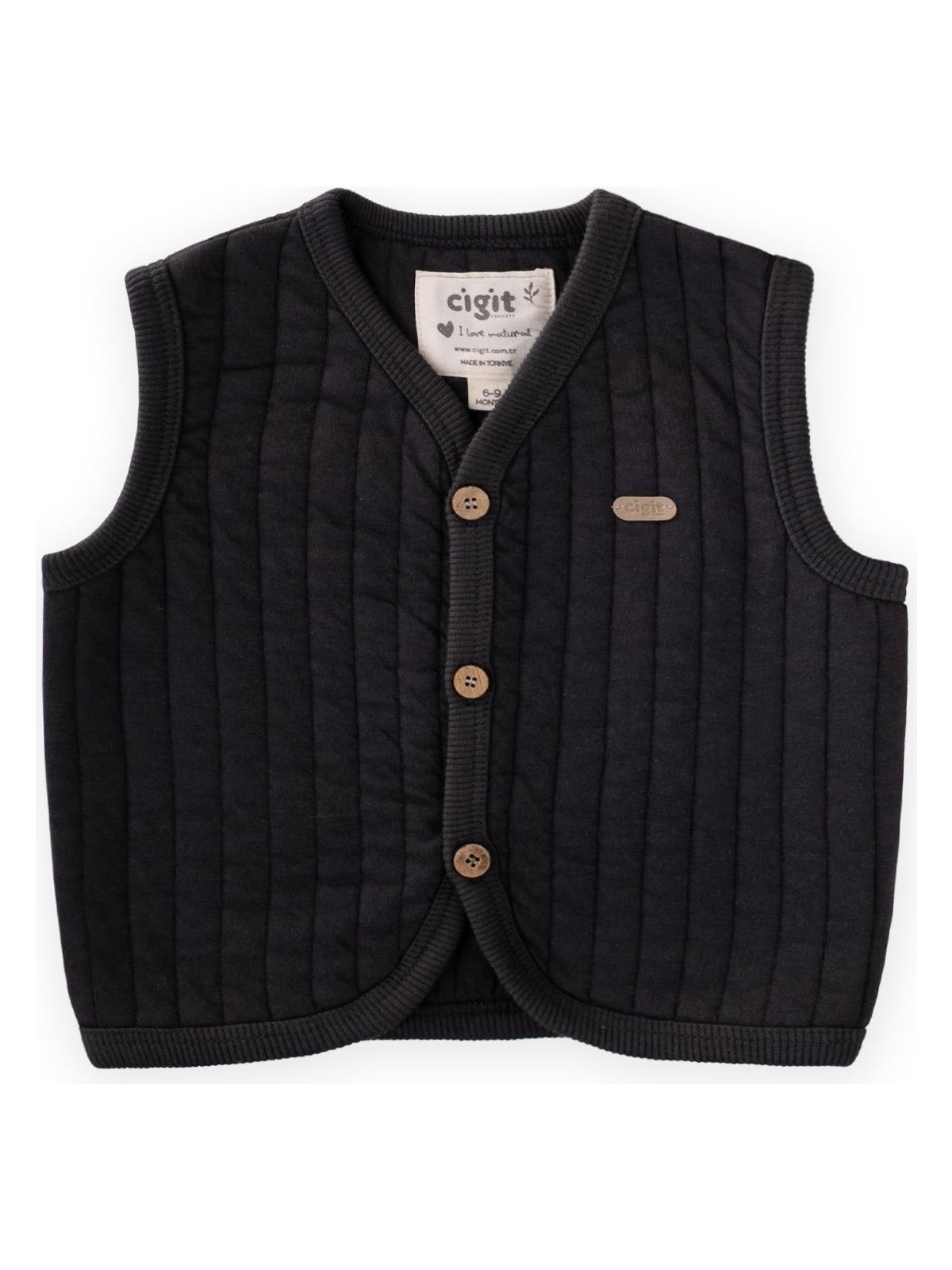 Cigit Kapitone Yelek 0-4 Yaş Mint Yeşili - Görsel 3