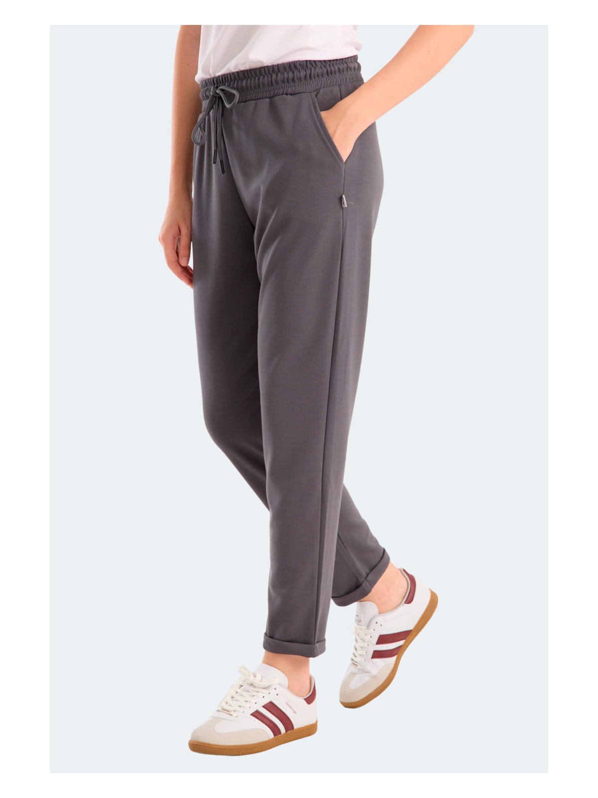 Slazenger Icepaw I Kadın Bej Eşofman Altı - Görsel 4