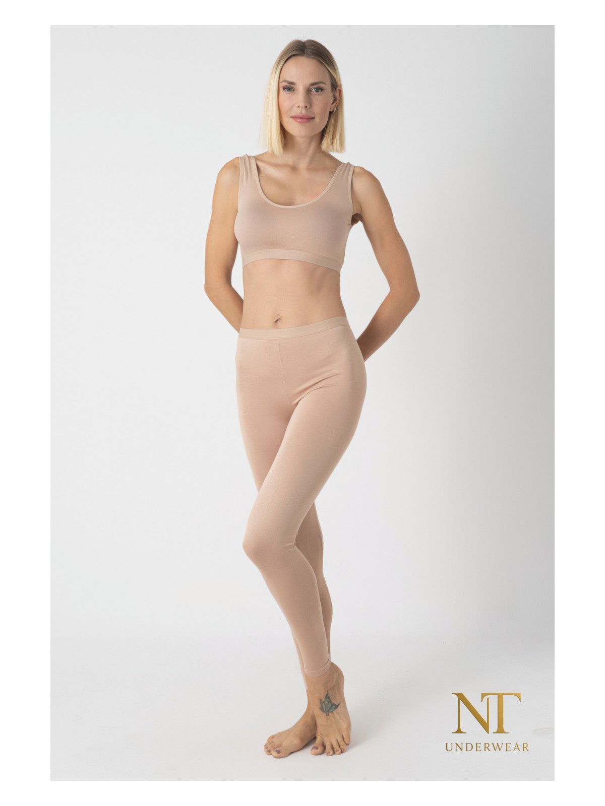 NT Underwear Kadın Bambu Uzun Tayt – Hafif, Rahat, Terletmeyen - Görsel 3