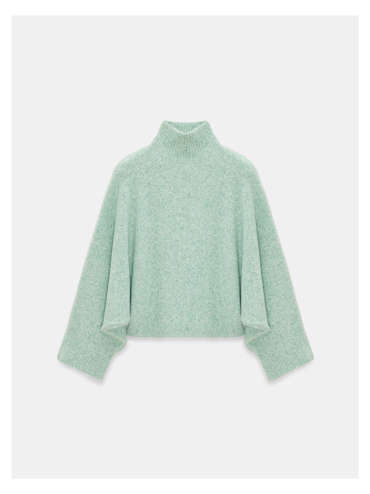 Dilvin 10817 Yün Karışımlı Yarasa Kol Kazak-Pembe - Görsel 8