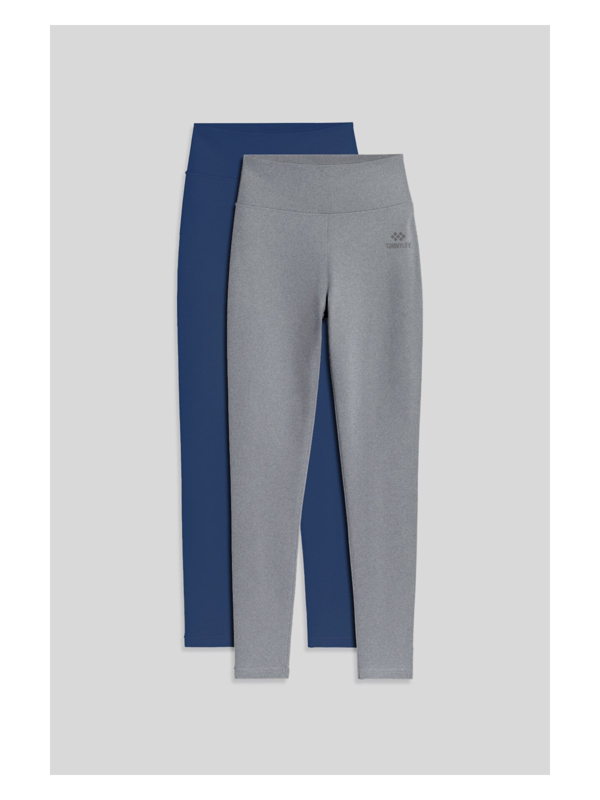 Tommy Life Slim Fit 3lü Paket Koyu Bej-Kahverengi-Siyah Kadın Tayt - 94011 - Görsel 3