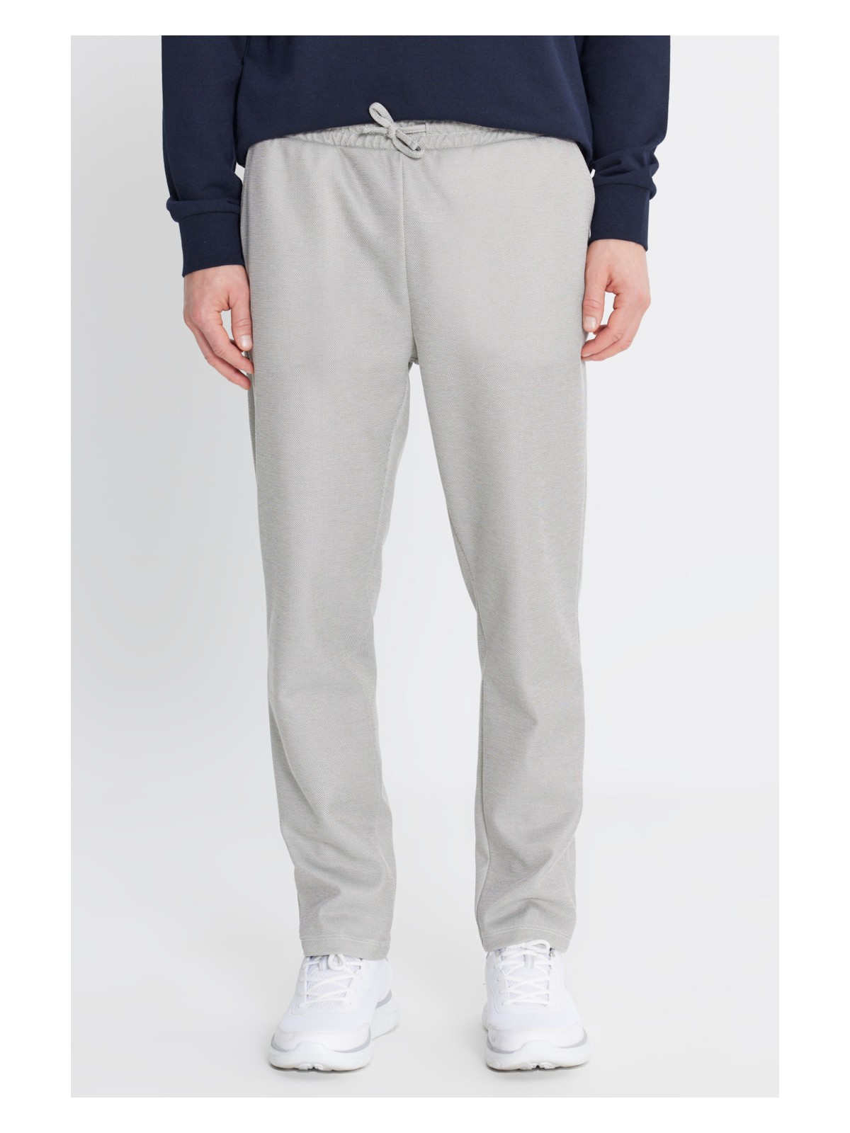 Altınyıldız Classics Pamuklu Standart Fit Normal Kesim Beli Bağlamalı Yan Cepli Jakarlı Eşofman Altı - Görsel 5