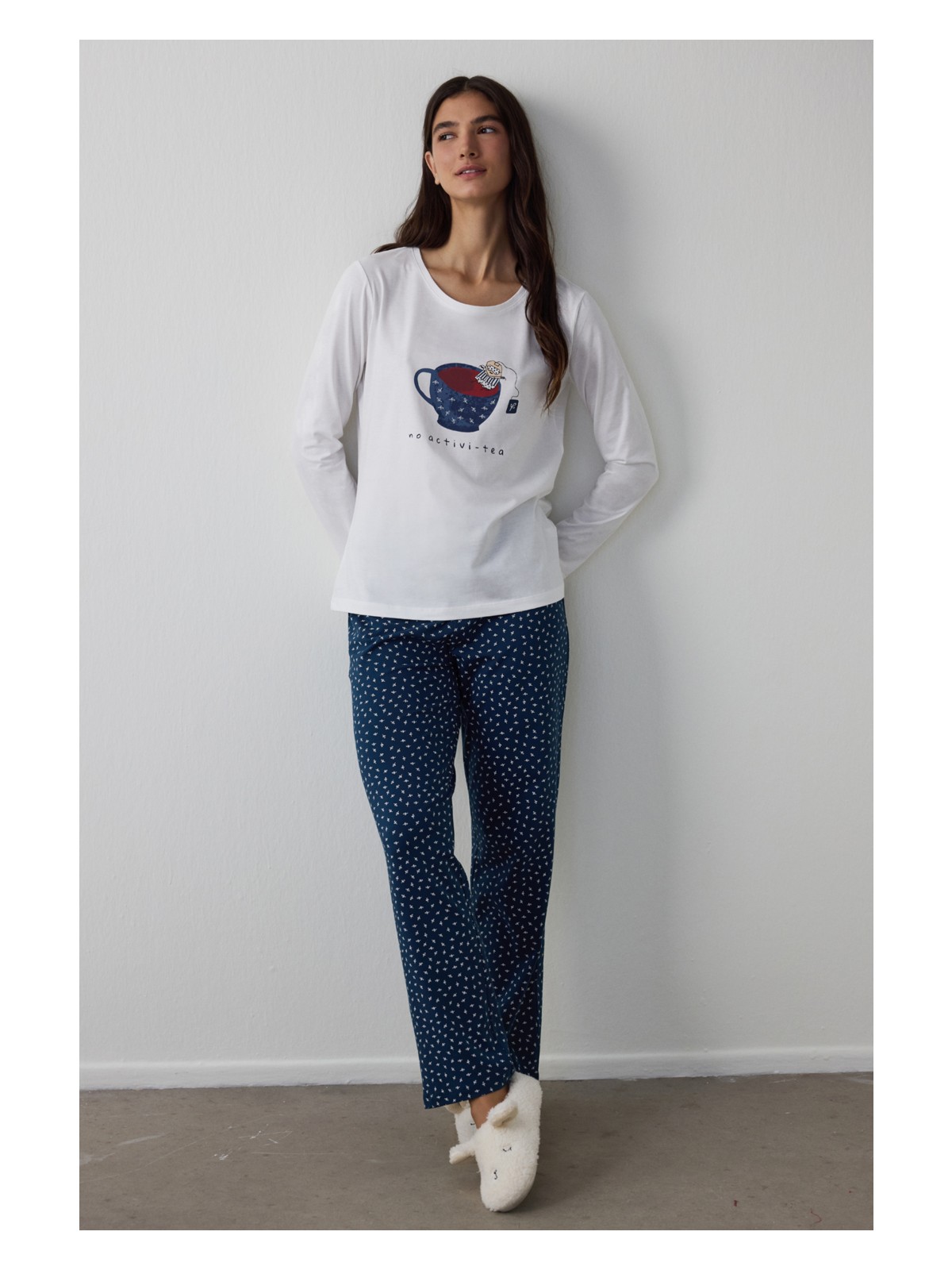 Penti Koyu Petrol Rengi Activitea Pantolon Pijama Takımı