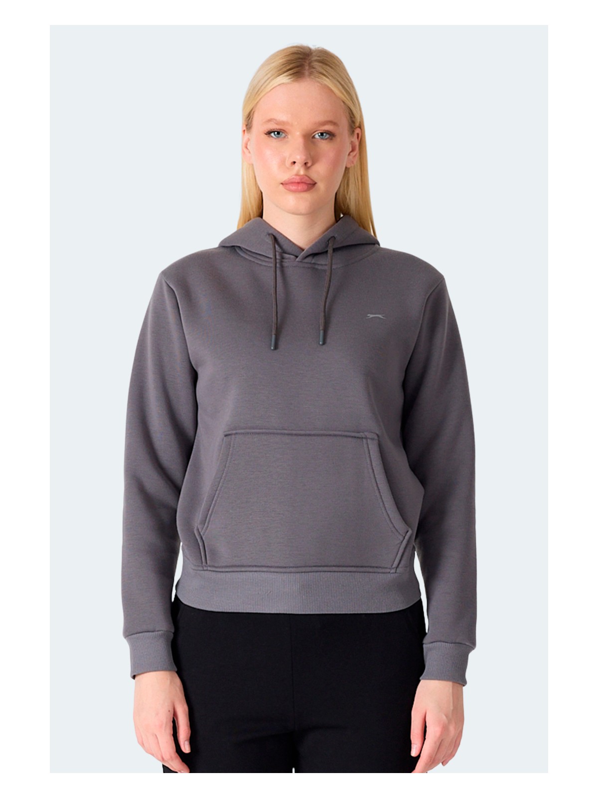 Slazenger Mısty I Kadın Kapüşonlu Ekru Sweatshırt