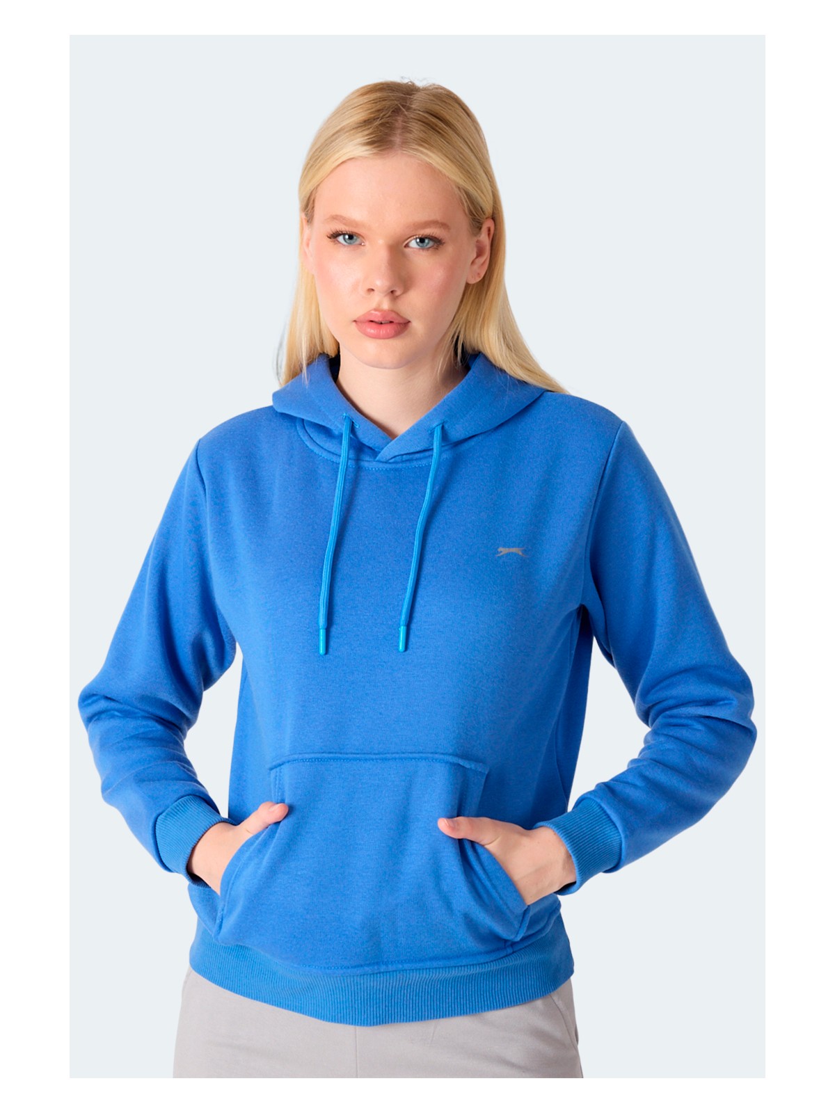 Slazenger Mısty I Kadın Kapüşonlu Ekru Sweatshırt - Görsel 3