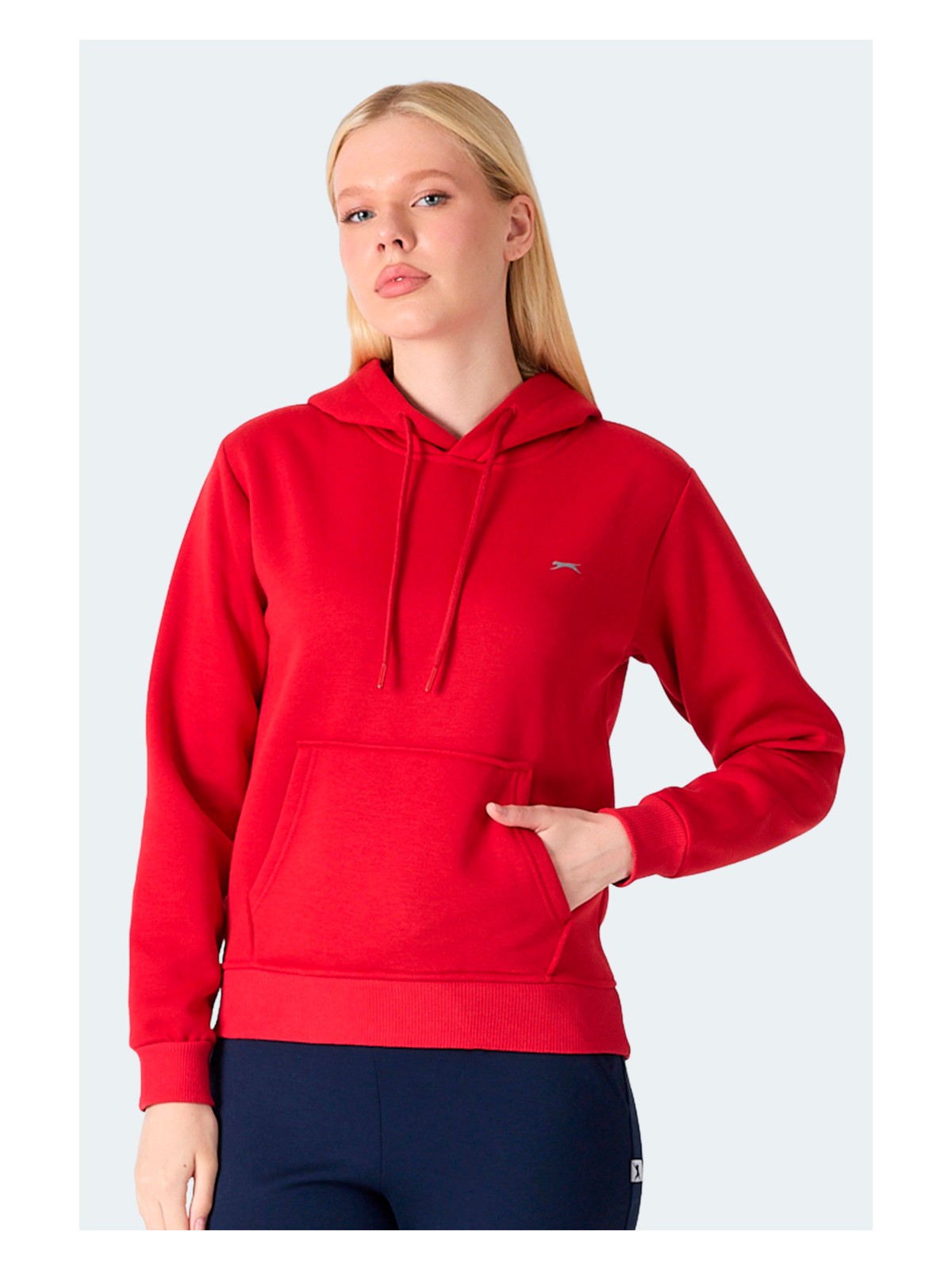 Slazenger Mısty I Kadın Kapüşonlu Ekru Sweatshırt - Görsel 9