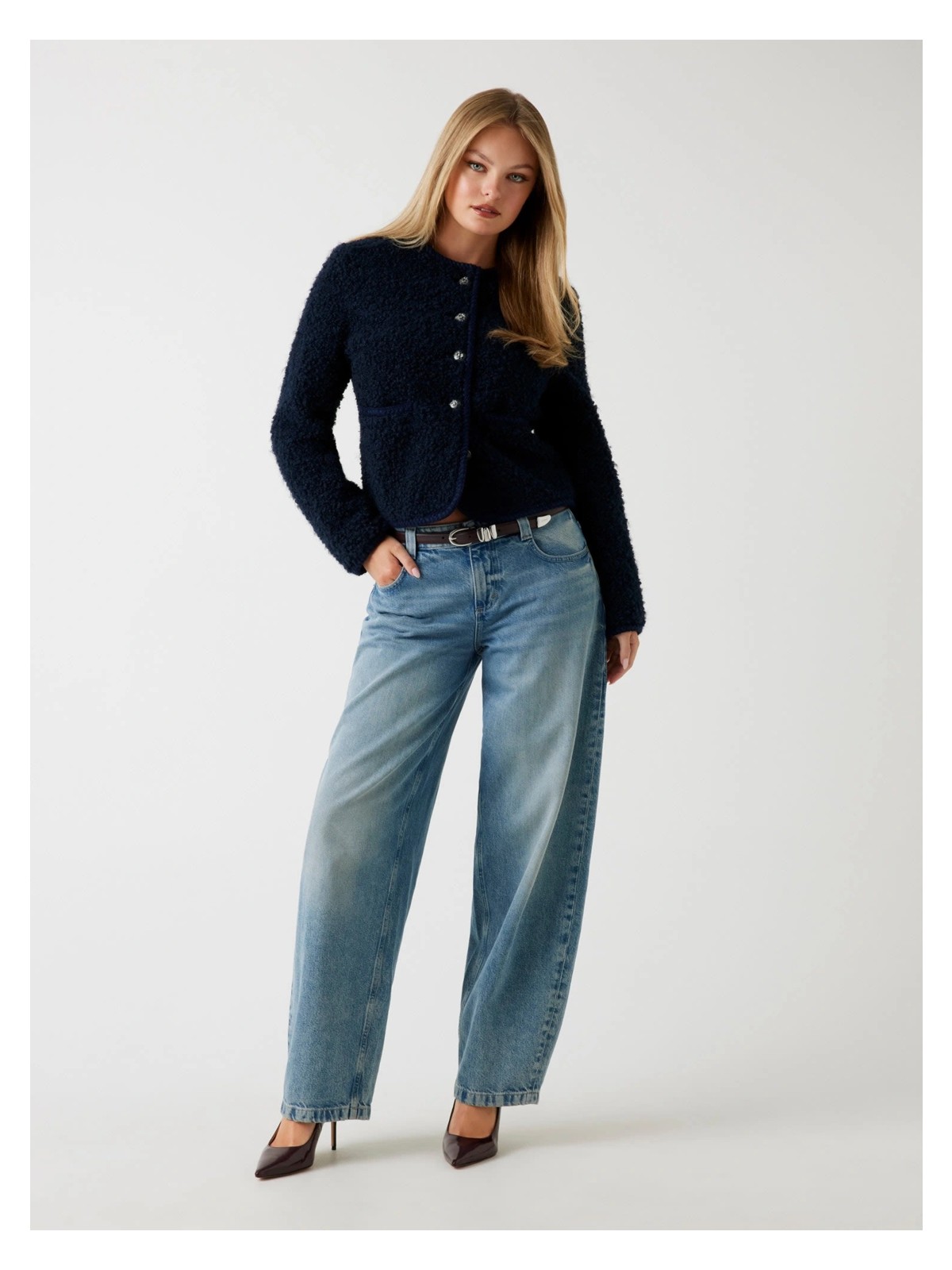 Guess Ivana Kadın Mavi Kürk W5BL69W3860-G77G