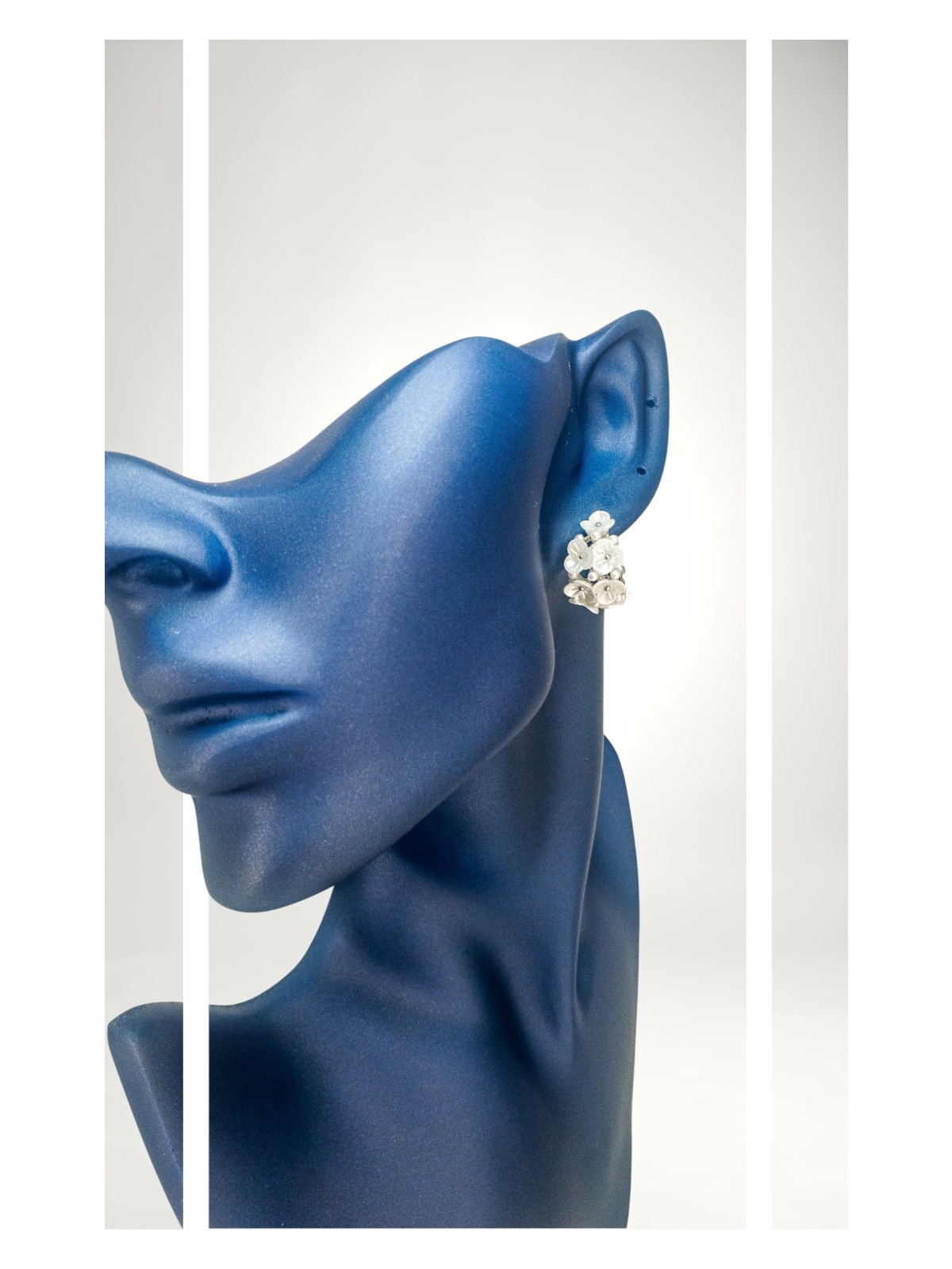 Stella Fortis Floral Flare Inci Çiçekli Altın Küpe | SF Signature Serisi - Görsel 4