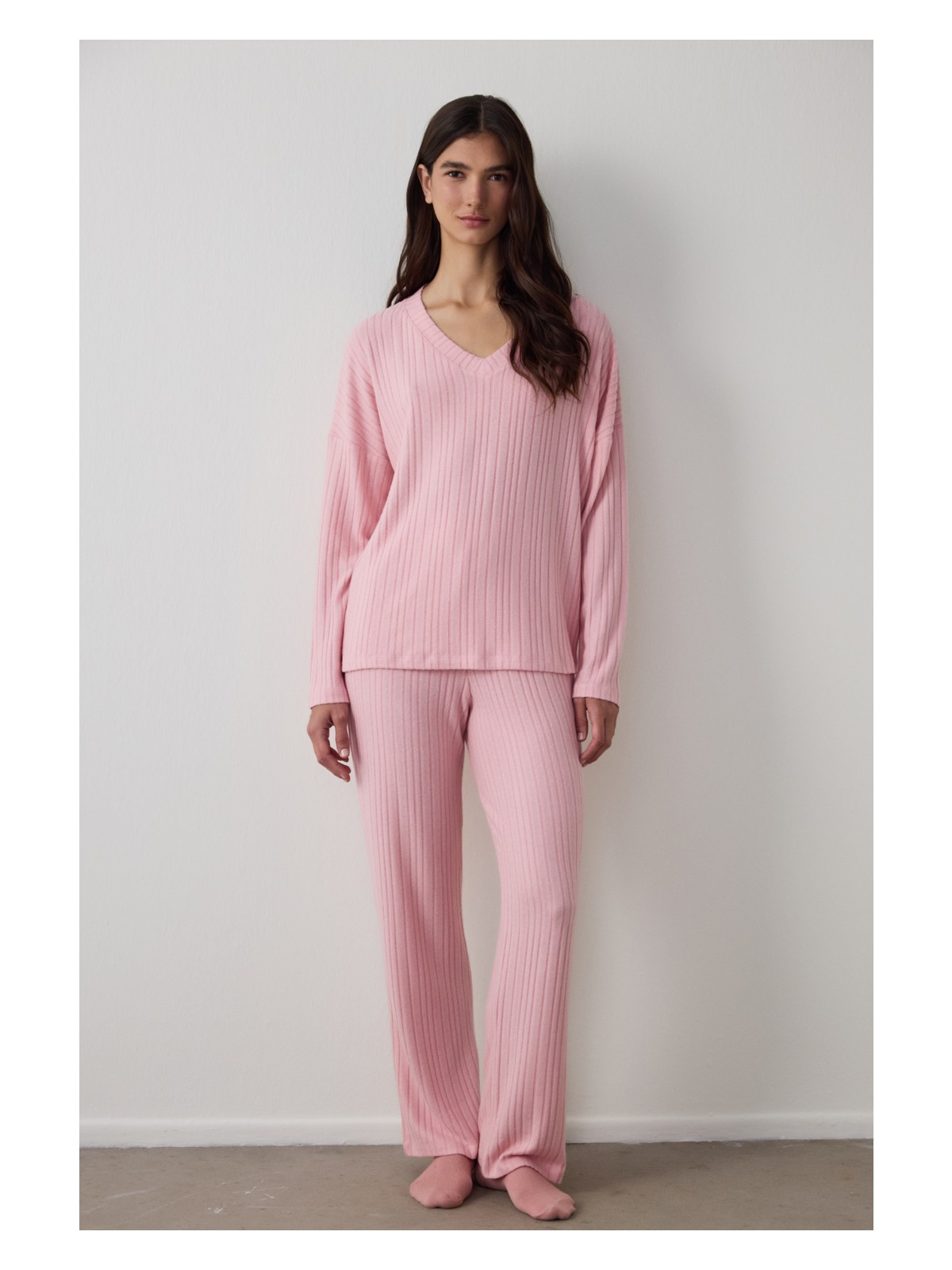 Penti Pembe Cozy Pink Pantolon Termal Etkili Pijama Takımı