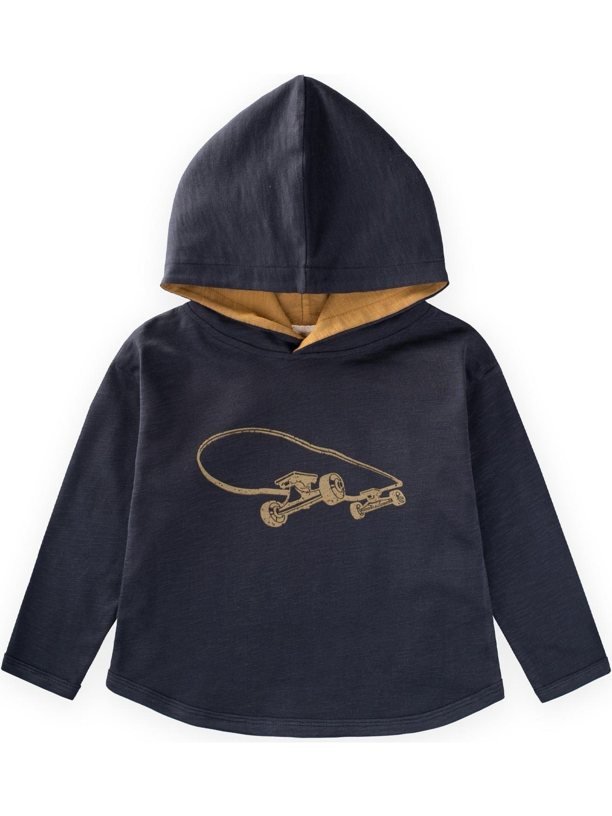 Cigit Kapşonlu Uzun Kollu T-Shırt 2-10 Yaş Ekru - Görsel 3