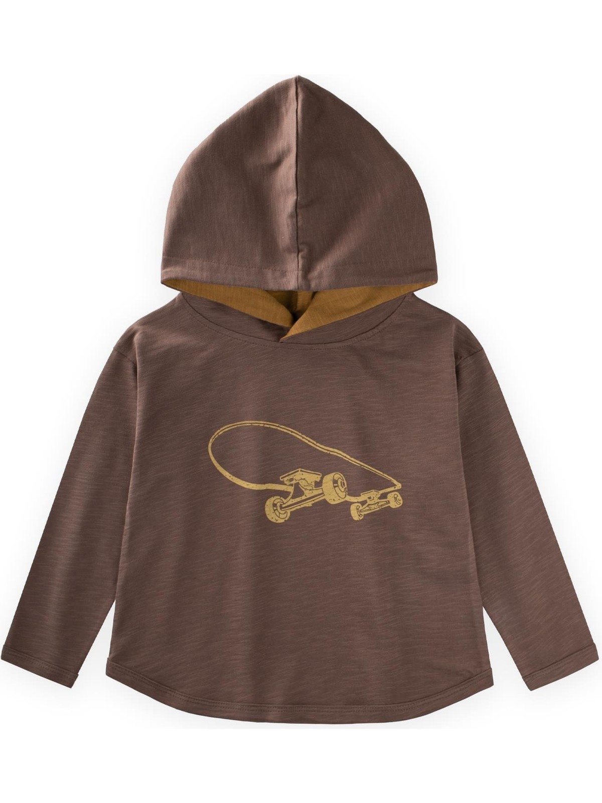 Cigit Kapşonlu Uzun Kollu T-Shırt 2-10 Yaş Ekru - Görsel 4