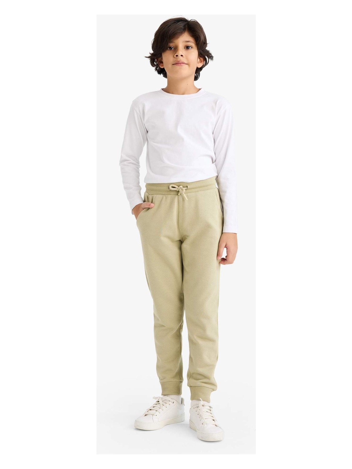 DeFacto Beli Lastikli Okul Jogger Eşofman Altı Erkek Çocuk K8852A625AU - Görsel 8