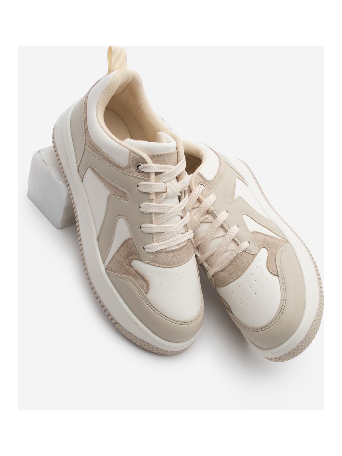 Marjin Kadın Sneaker Yüksek Taban Spor Ayakkabı Aryan Kahve - Görsel 6