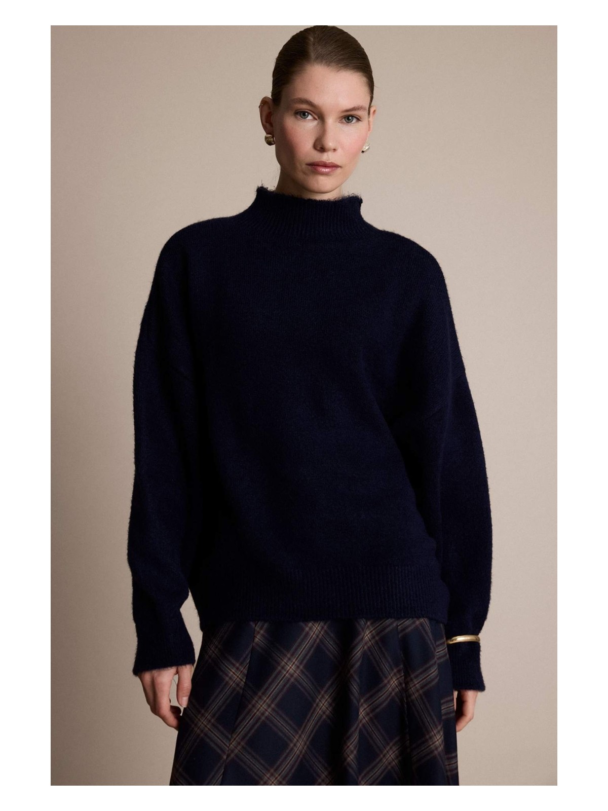 DeFacto Oversize Yarım Balıkçı Yaka Triko Kazak G6652AX25WN