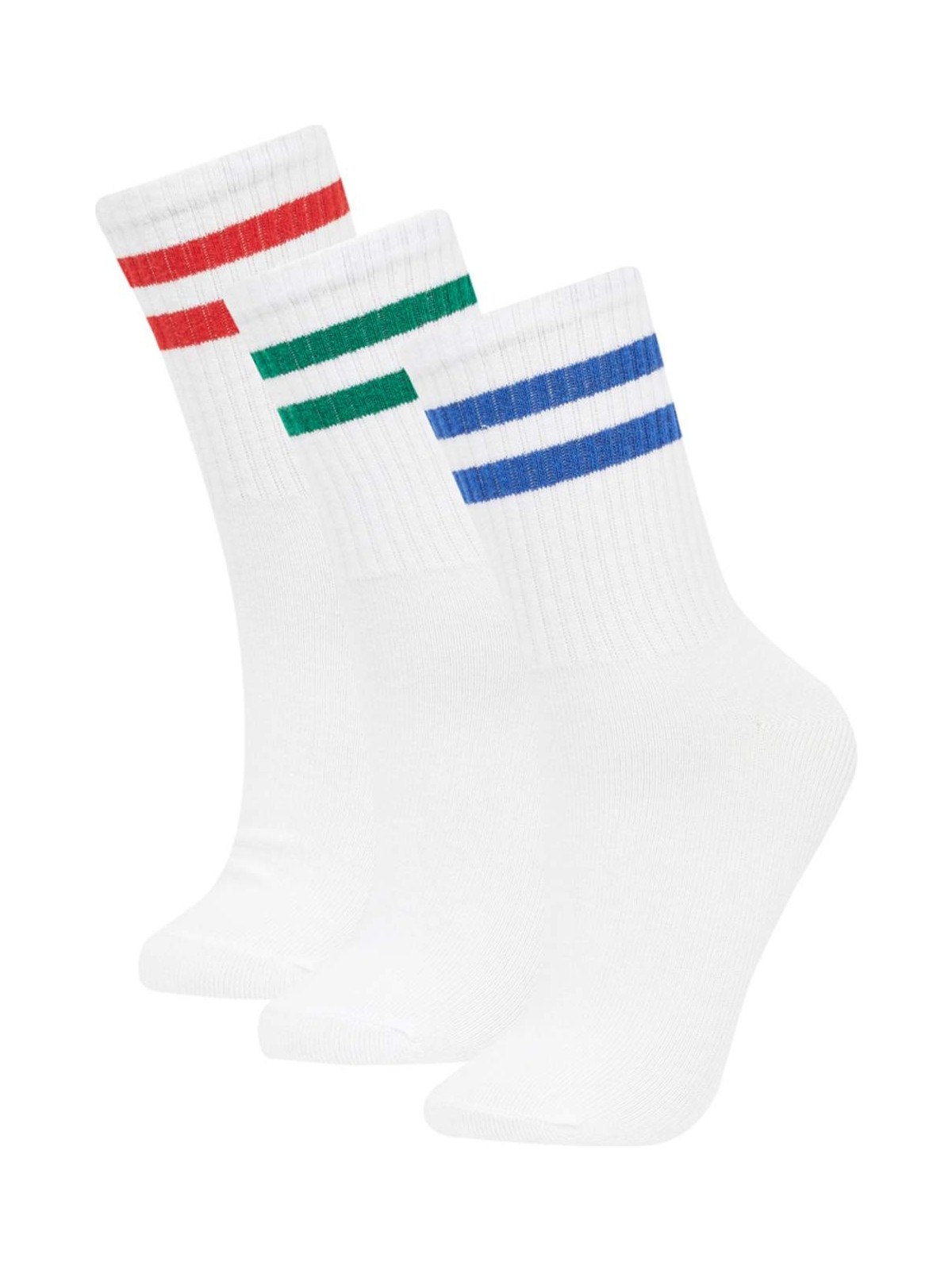 DeFacto Kadın 3'lü Pamuklu Uzun Çorap Z7495AZNS