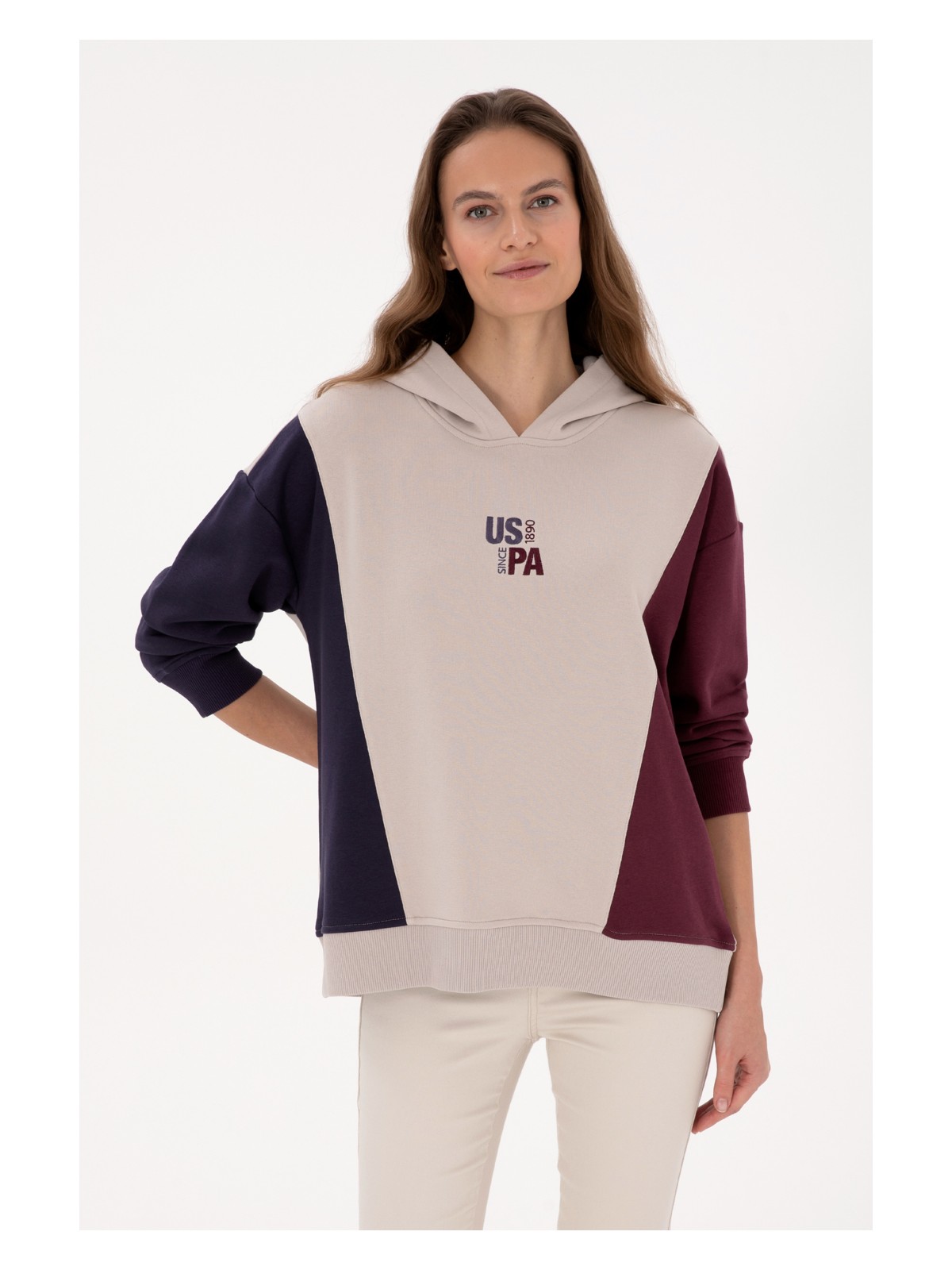 U.S. Polo Assn. U.s. Polo Assn. Kadın Taş Sweatshirt 50313585-VR049
