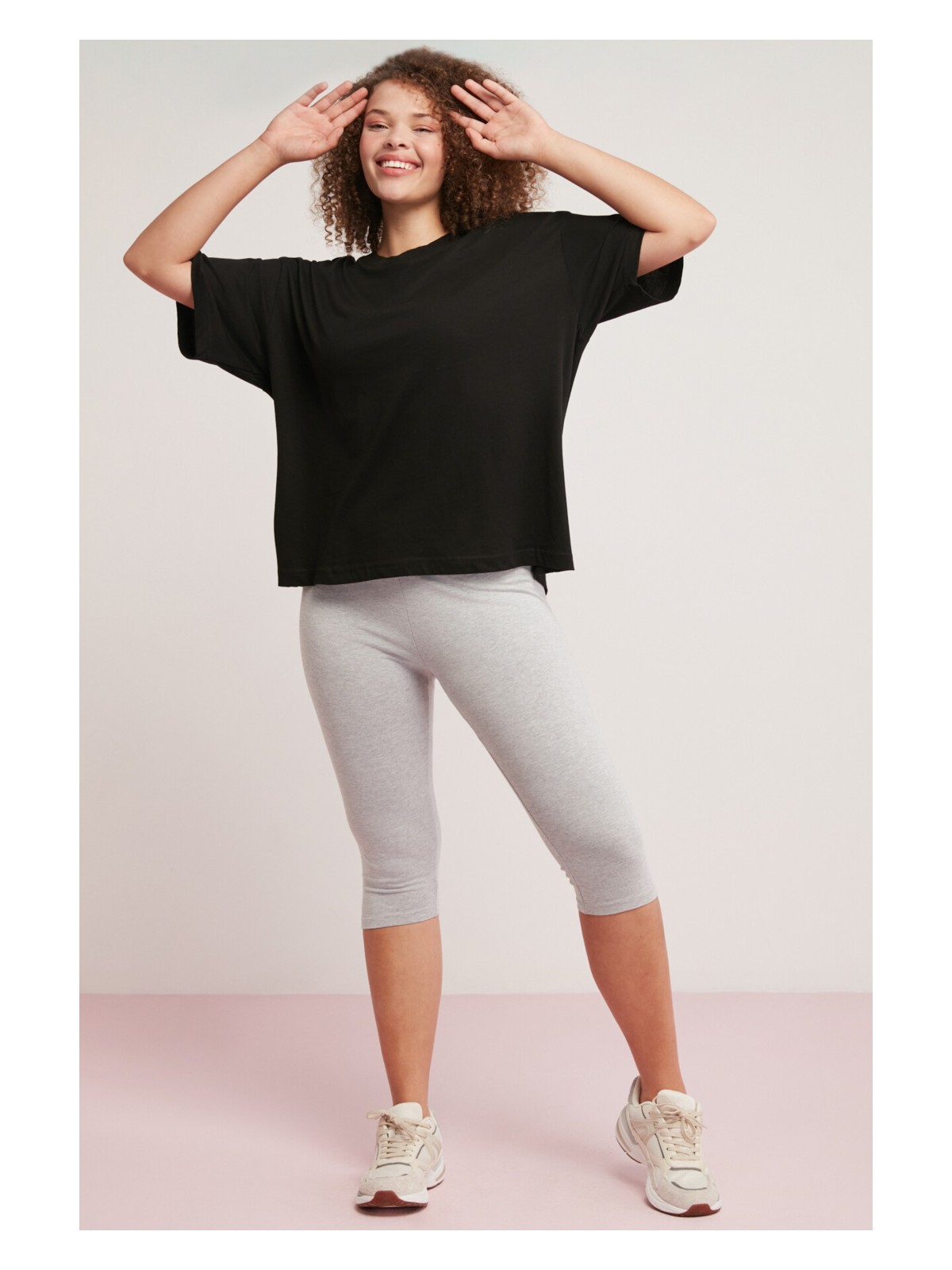 Ethiquet Lily Kadın Kalın Dokulu Diz Altı Grimelanj Büyük Beden Tayt