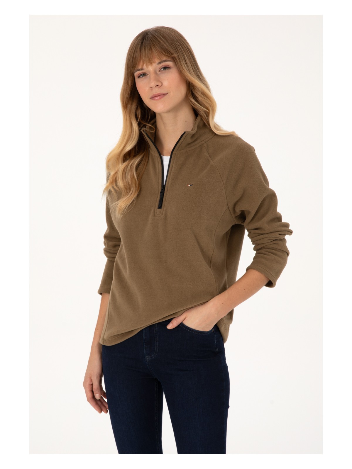 U.S. Polo Assn. U.s. Polo Assn. Kadın Açık Lacivert Sweatshirt 50316714-VR059 - Görsel 6