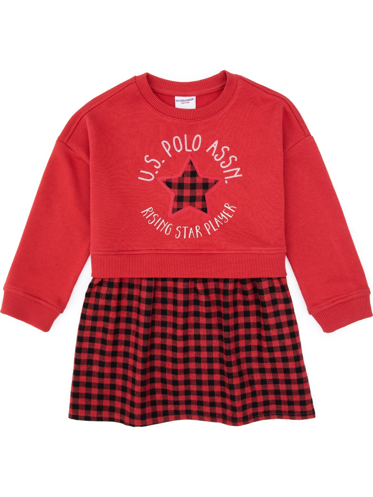 U.S. Polo Assn. U.s. Polo Assn. Kız Çocuk Gül Kurusu Elbise (Örme) 50318089-VR026 - Görsel 5