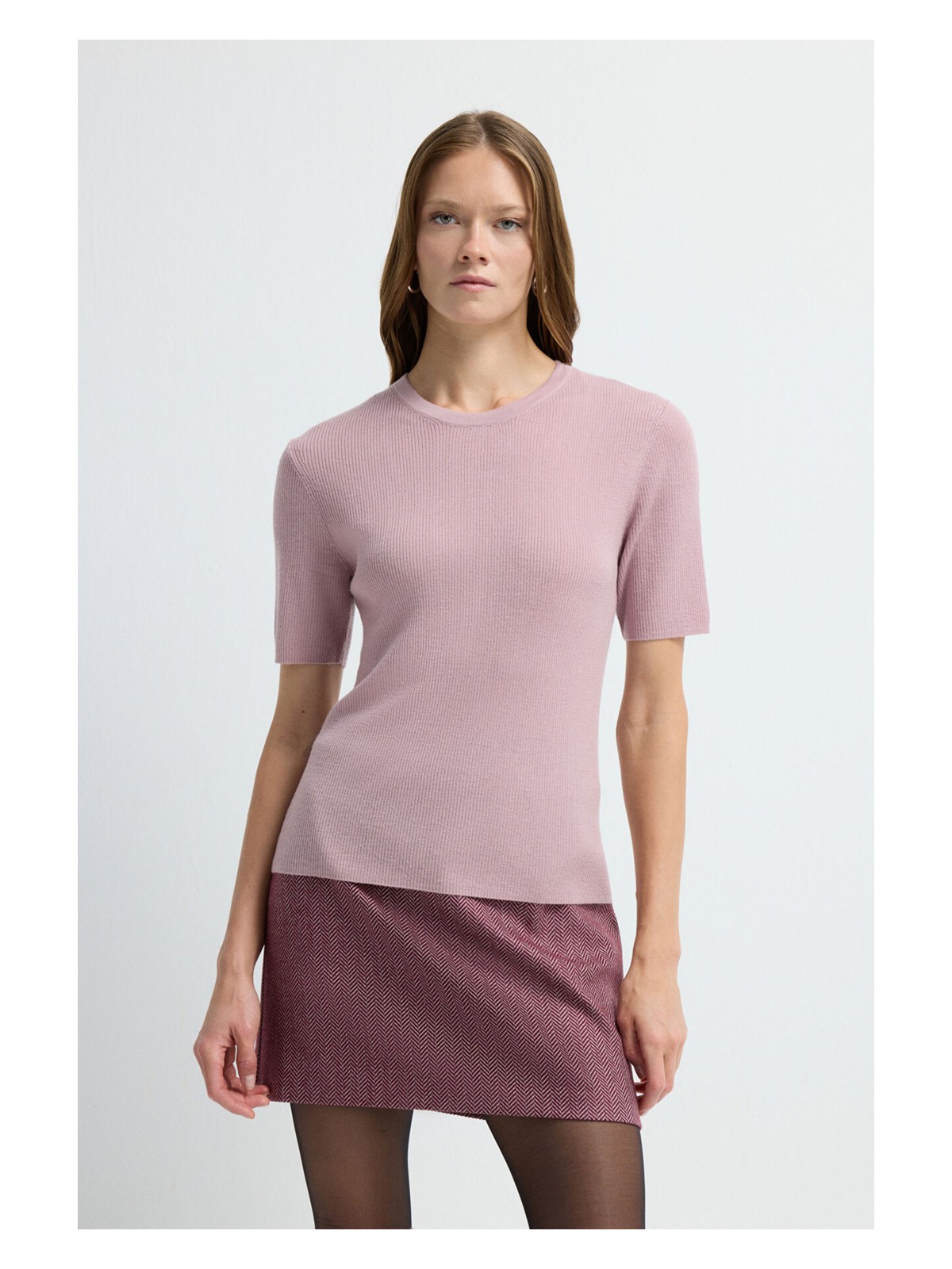 adL Adl Düğme Detaylı Yün Triko Bluz Kemik 11545352000 - Görsel 3