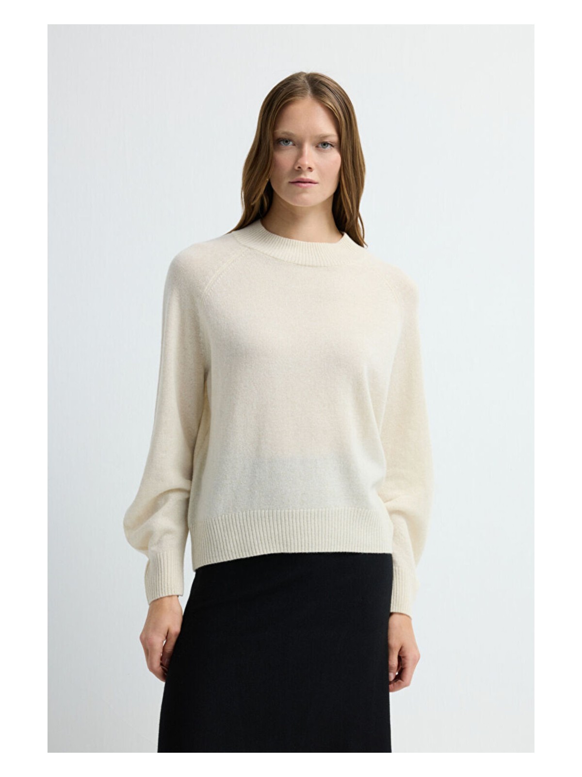 adL Adl Sim Detaylı Kaşmir Triko Kazak Siyah 13945300000 - Görsel 4