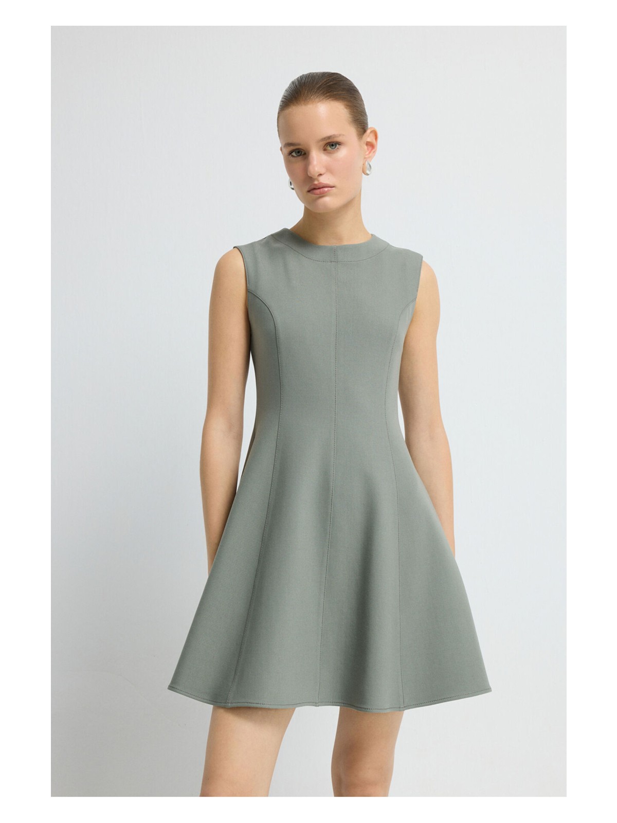 adL Adl Kolsuz Evaze Elbise Mint 12445751000