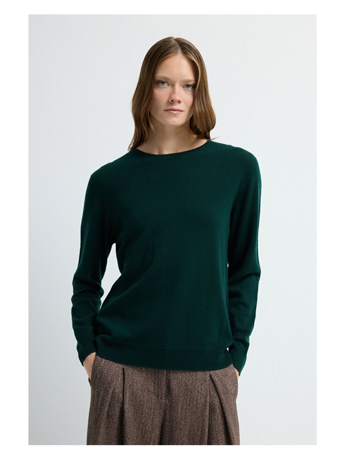 adL Adl Bisiklet Yaka Yün Triko Kazak Kemik 13945376000 - Görsel 5