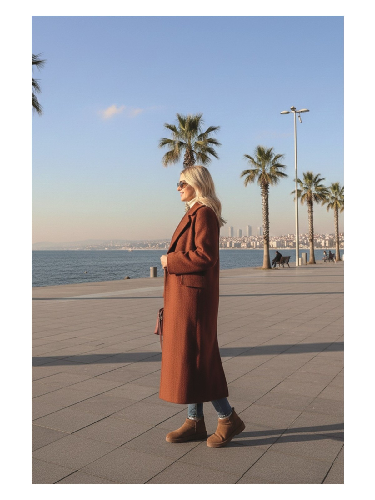 Barbora Kışlık Astarlı Detaylı Kadın Kaşmir Kaban