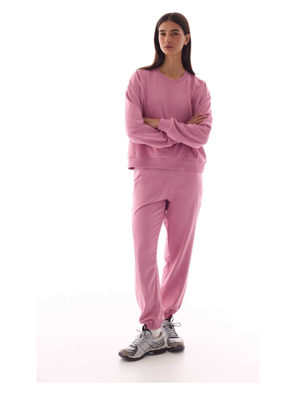 Penti Gül Kurusu Dikiş Detaylı Bisiklet Yaka Pamuklu Sweatshirt - Görsel 2