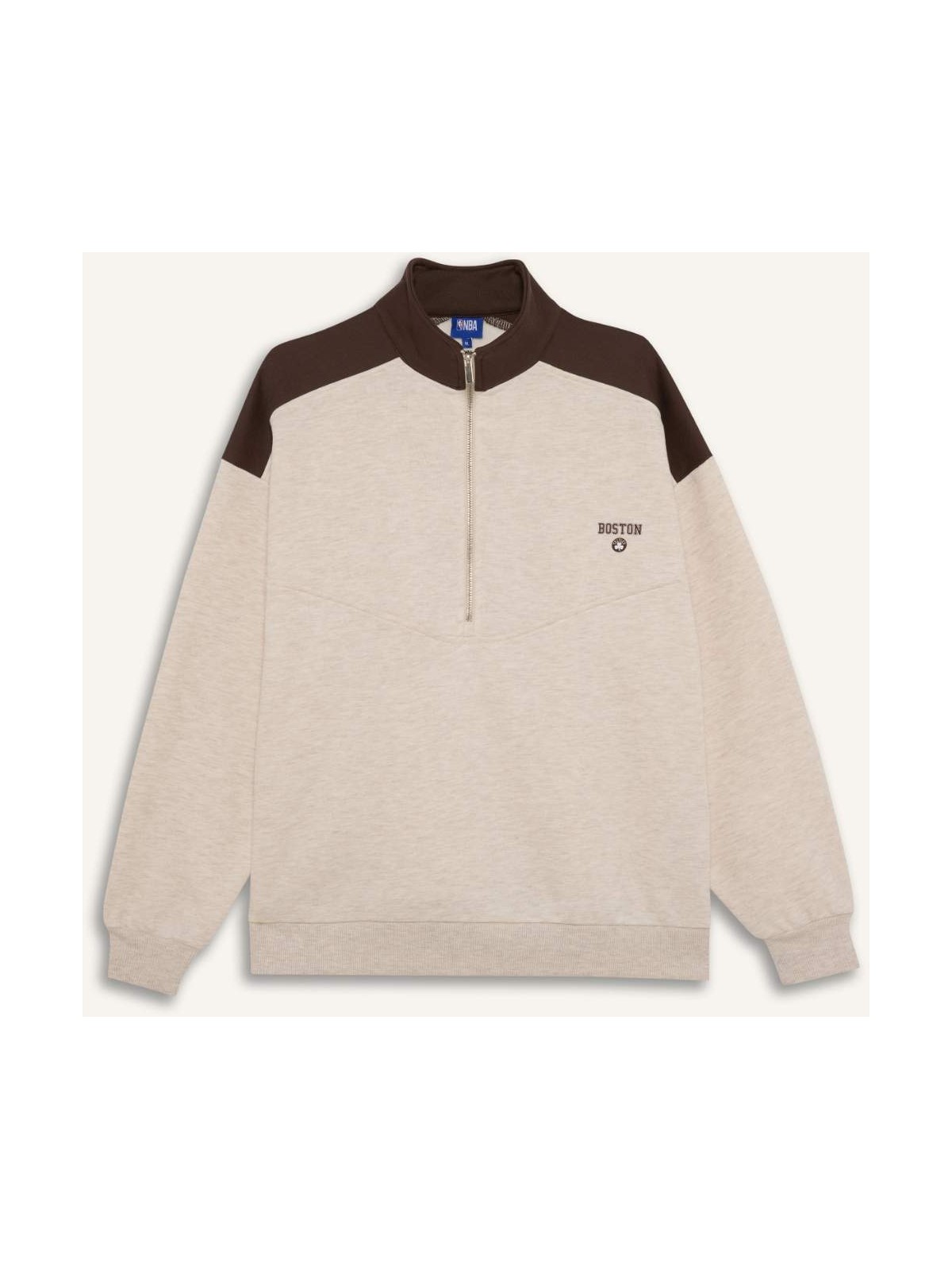 DeFacto Airtech NBA Boston Celtics Oversize Geniş Kalıp Yarım Fermuarlı Sweatshirt F0243AX25AU