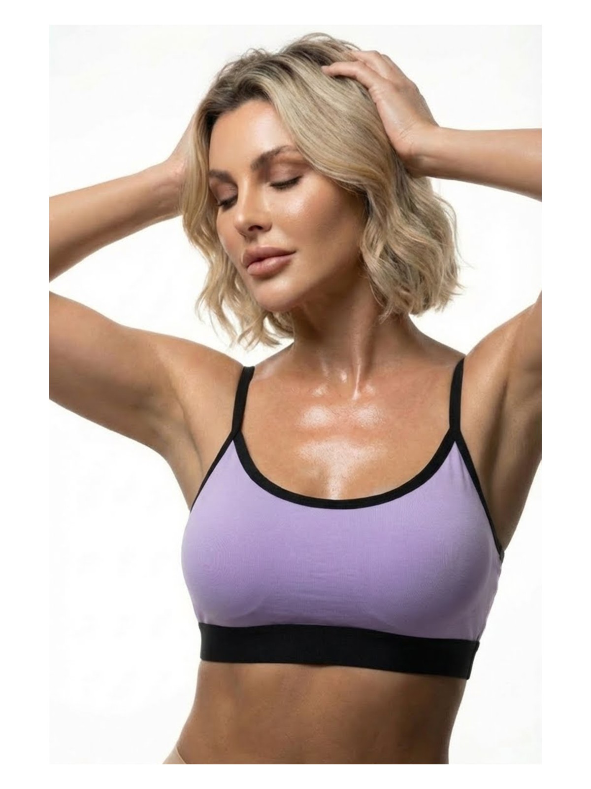 Mistirik Astura Model Ince Askılı Arkası Çapraz Detaylı Rahat Kadın Büstiyer - Görsel 4