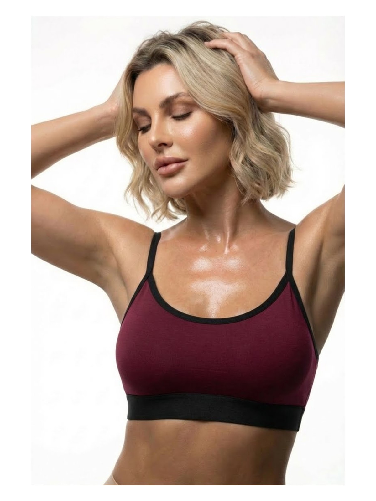 Mistirik Astura Model Ince Askılı Arkası Çapraz Detaylı Rahat Kadın Büstiyer - Görsel 3