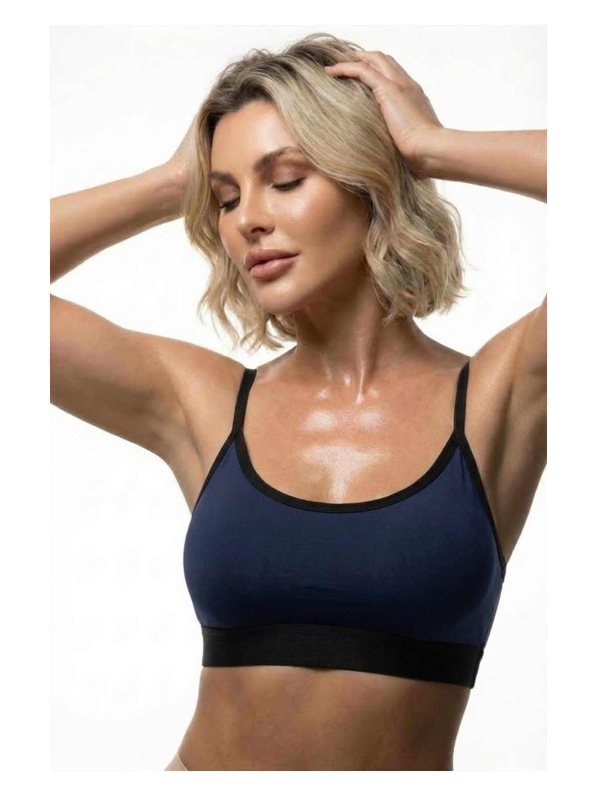 Mistirik Astura Model Ince Askılı Arkası Çapraz Detaylı Rahat Kadın Büstiyer - Görsel 7