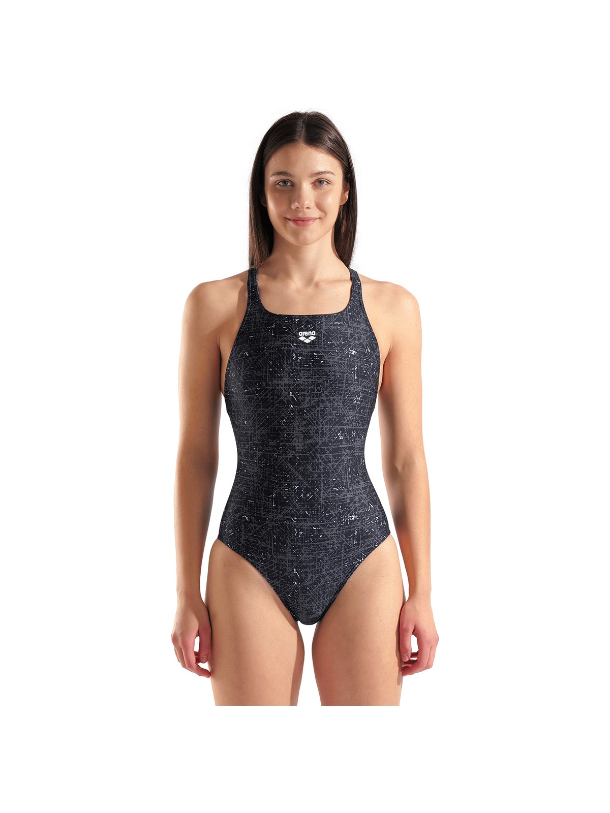 Arena Ribbed Swim Pro Back Kadın Mor Yüzücü Mayosu 010168990 - Görsel 3