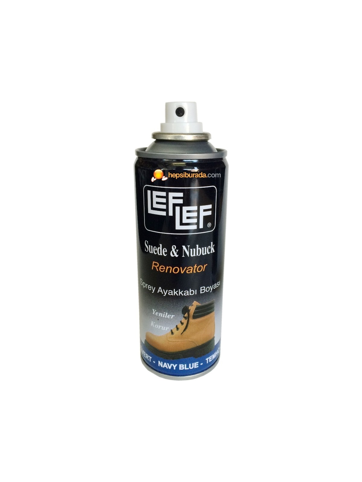 LefLef Nuri Leflef Süet Nubuk Boyası Sprey 200 ml Siyah - Görsel 7