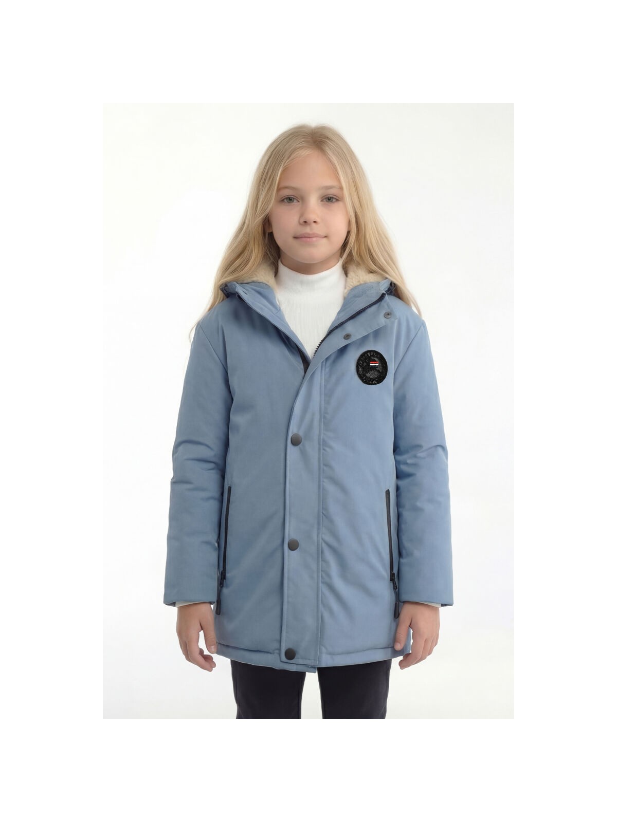 D1fference İçi Kürklü Su ve Rüzgar Geçirmez Kapüşonlu Kız Çocuk Mont - Görsel 8