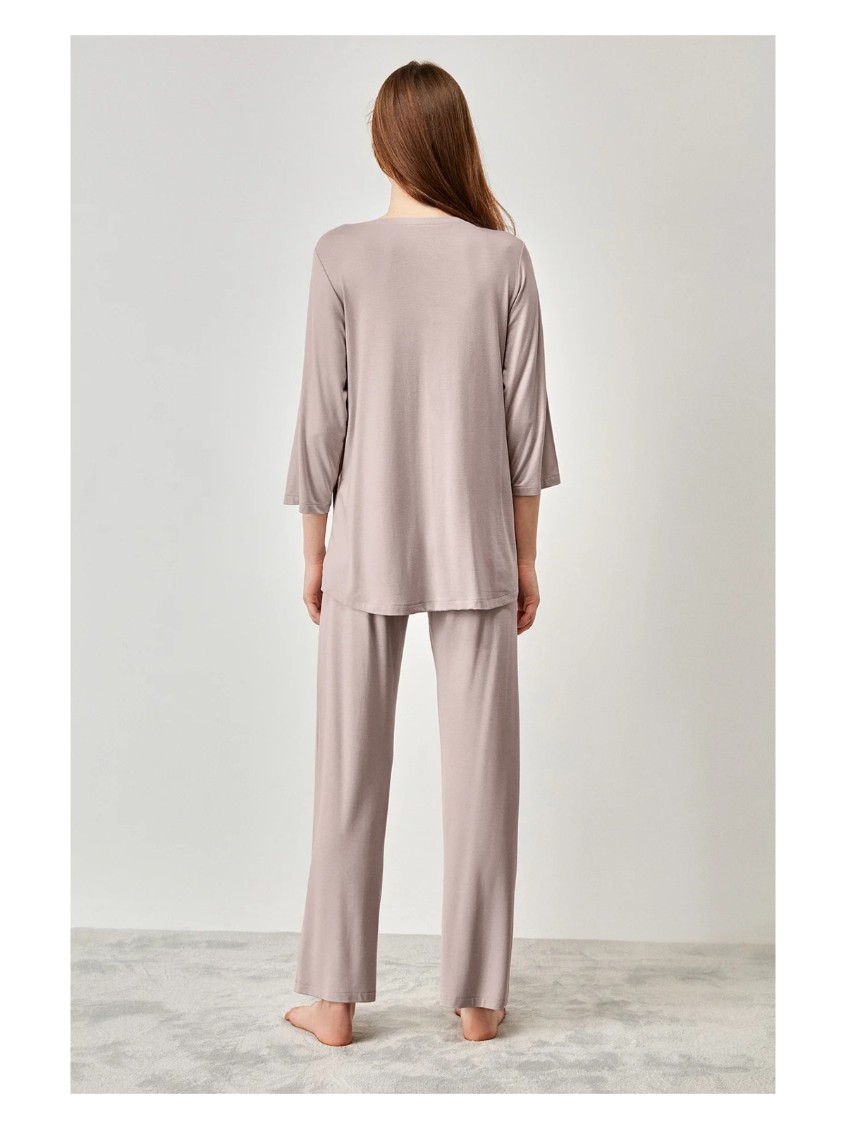 Catherine's Yumuşak Dokulu Hamile Pijama Takımı - Görsel 6