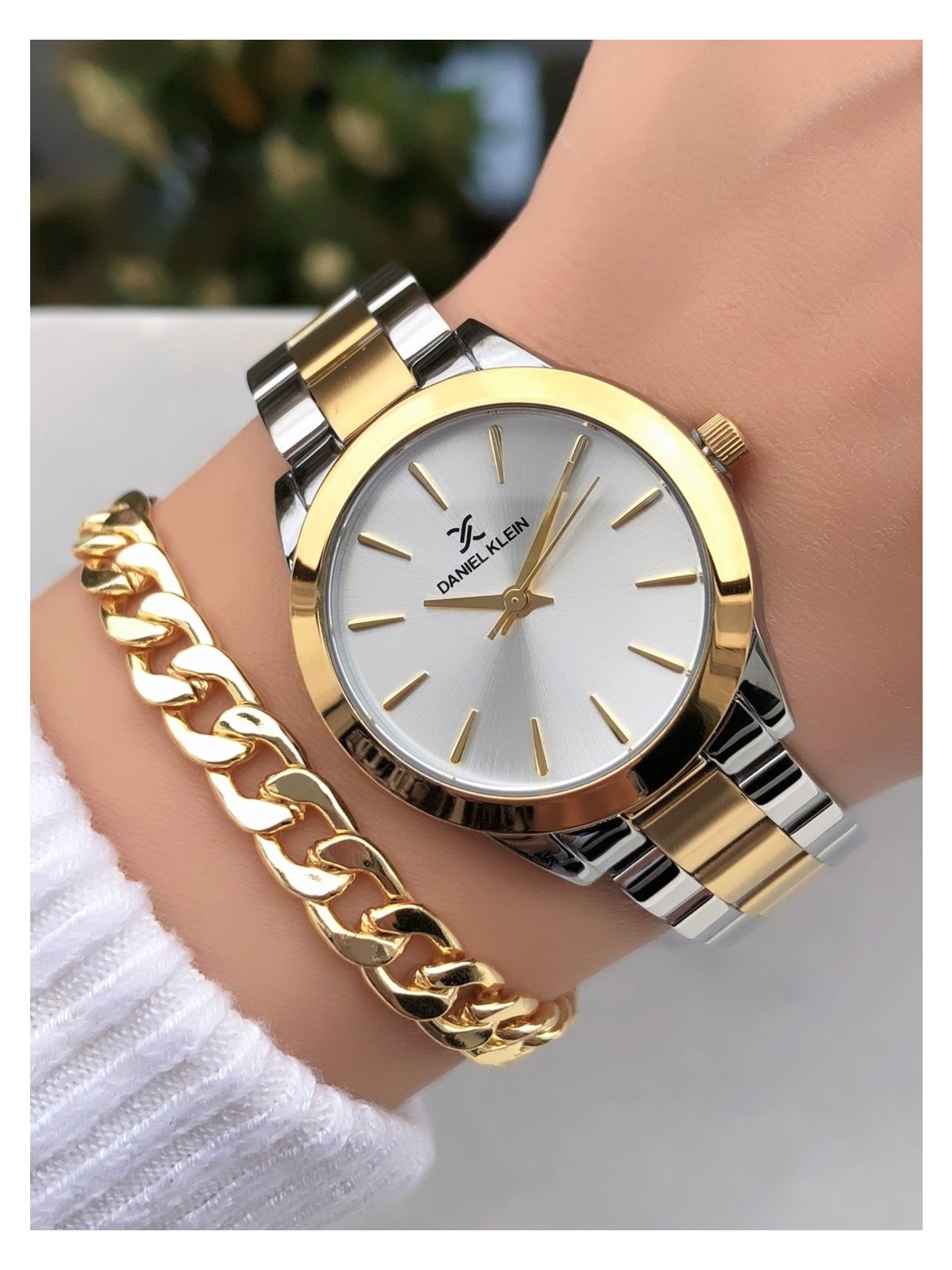 Daniel Klein Orijinal Çelik Kordon Kadın Kol Saati 3 Atm Su Geçirmezlik Gümüş Renk Bileklik Hediyeli DK377C1 - Görsel 5