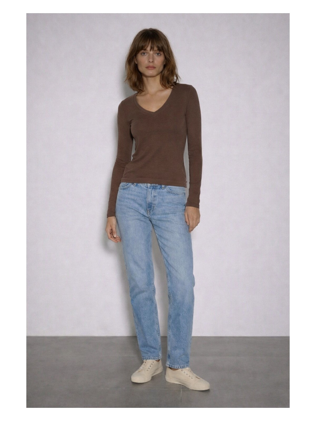 Babokah x Ngulincetin V Yaka Uzun Kol Üst - Görsel 3