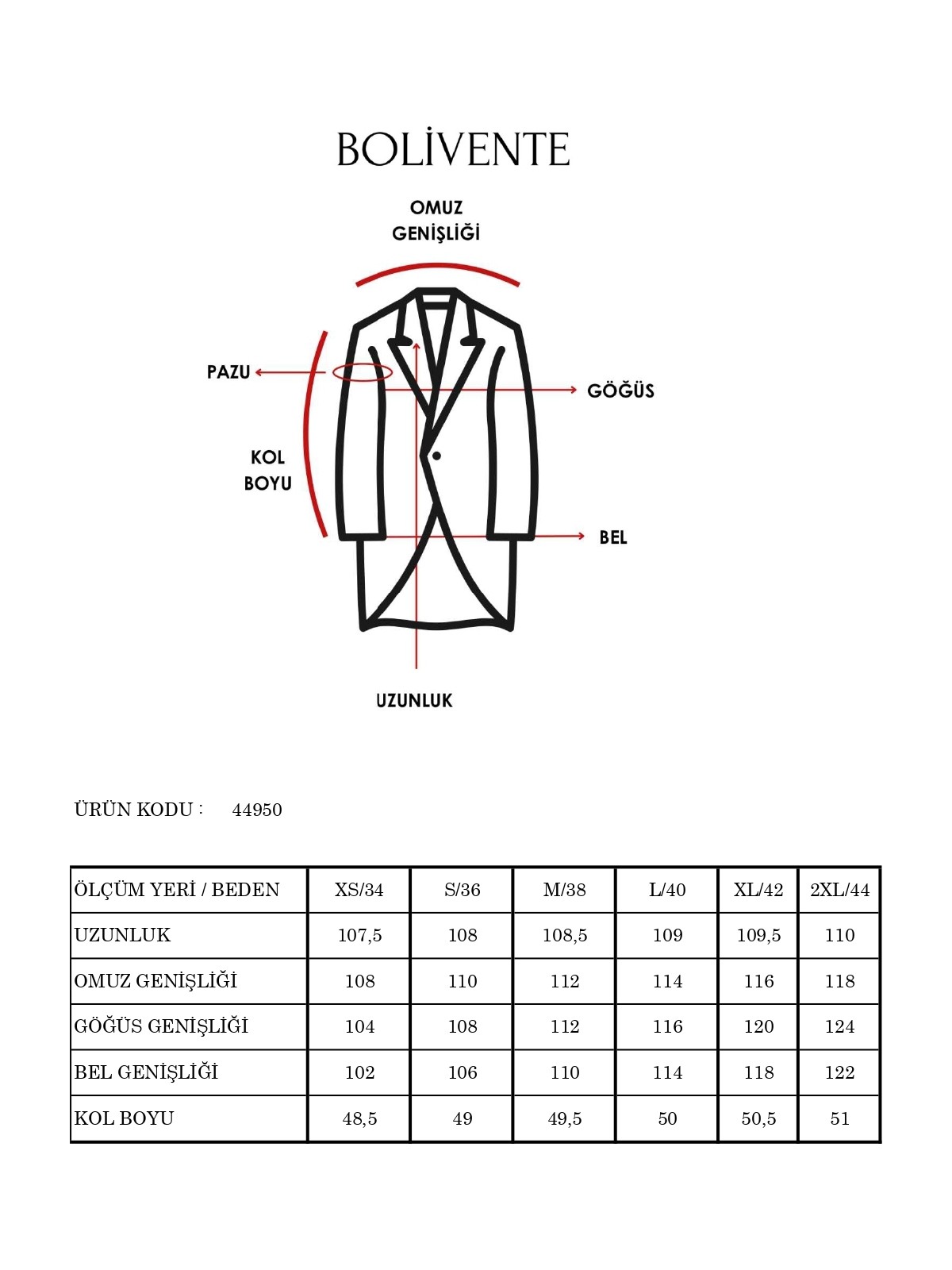 Bolivente Bordo Kuşaklı Oversize Kaşe Kaban - Görsel 2