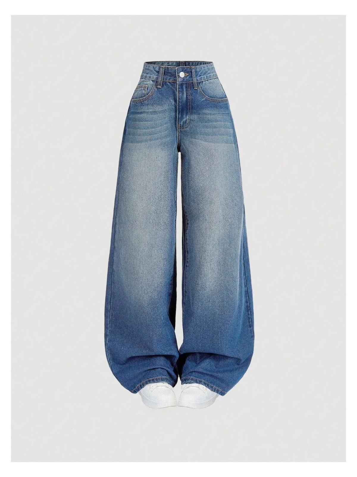 8line Yeşil Tint Baggy Salaş Cepli Bol Kesim Kot Pantolon - Görsel 4