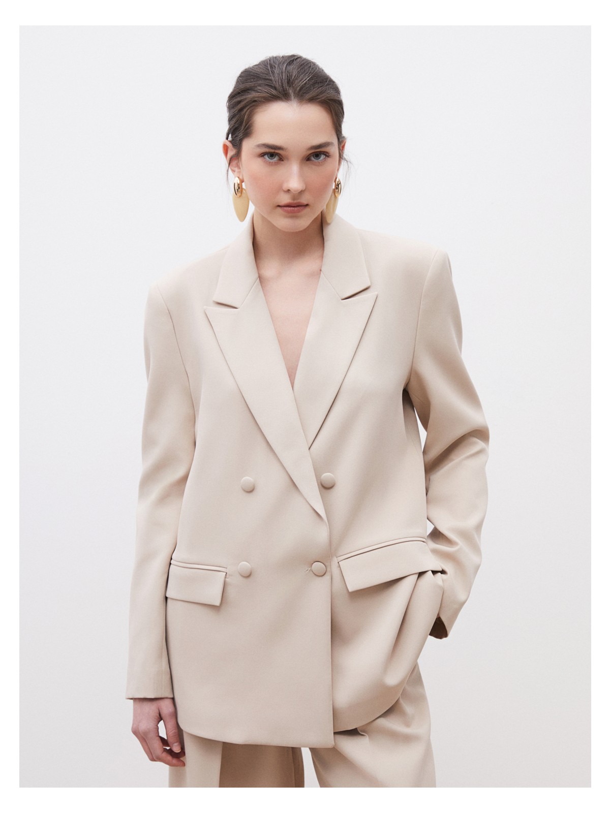 Soulife Krep Kadın Blazer Ceket