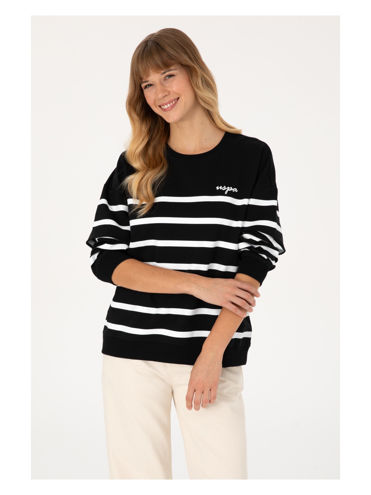 U.S. Polo Assn. U.s. Polo Assn. Kadın Siyah Sweatshirt 50313572-VR046