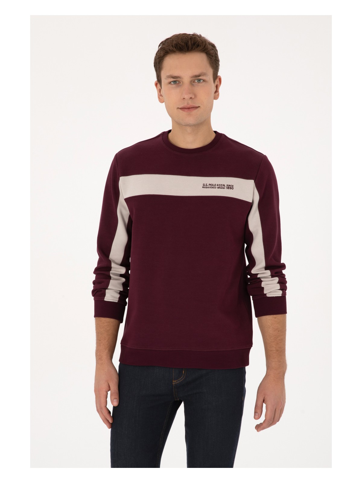 U.S. Polo Assn. U.s. Polo Assn. Erkek Plum Sweatshirt 50316354-VR177