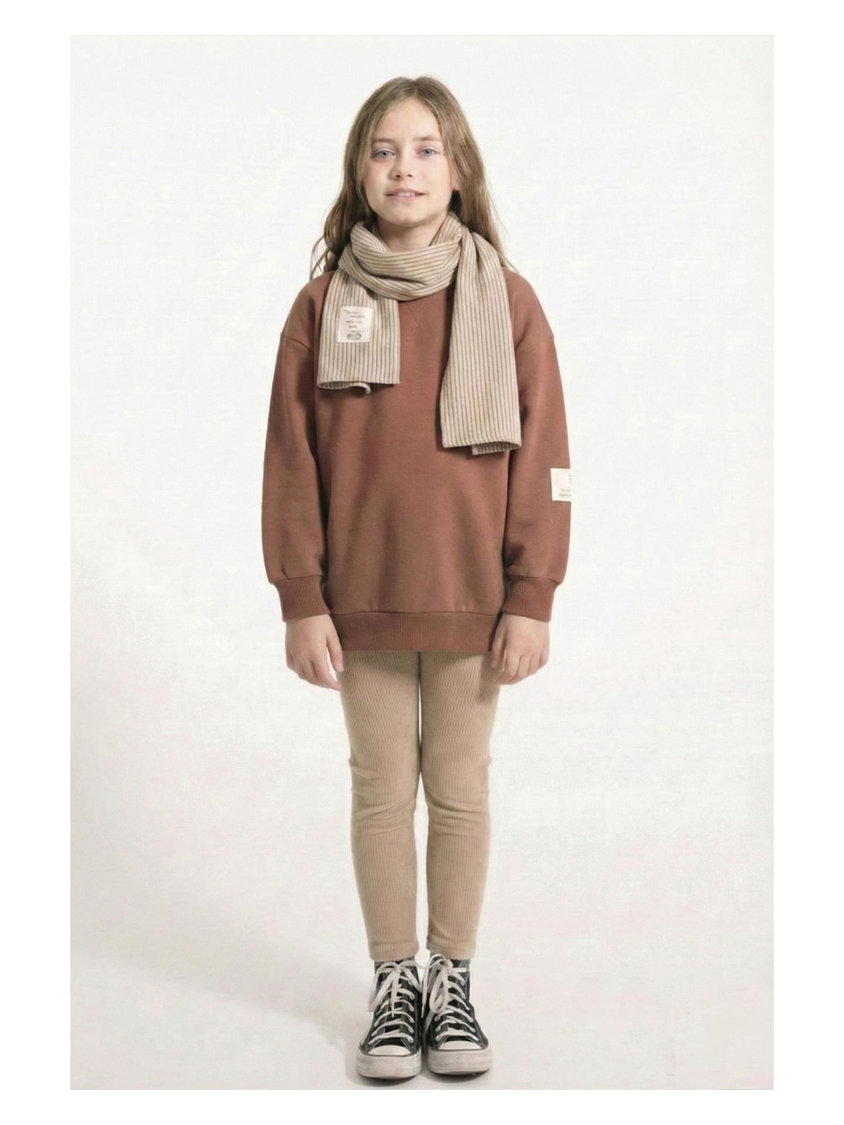 Cigit Sweatshirt Takım 2-10 Yaş A Kahve