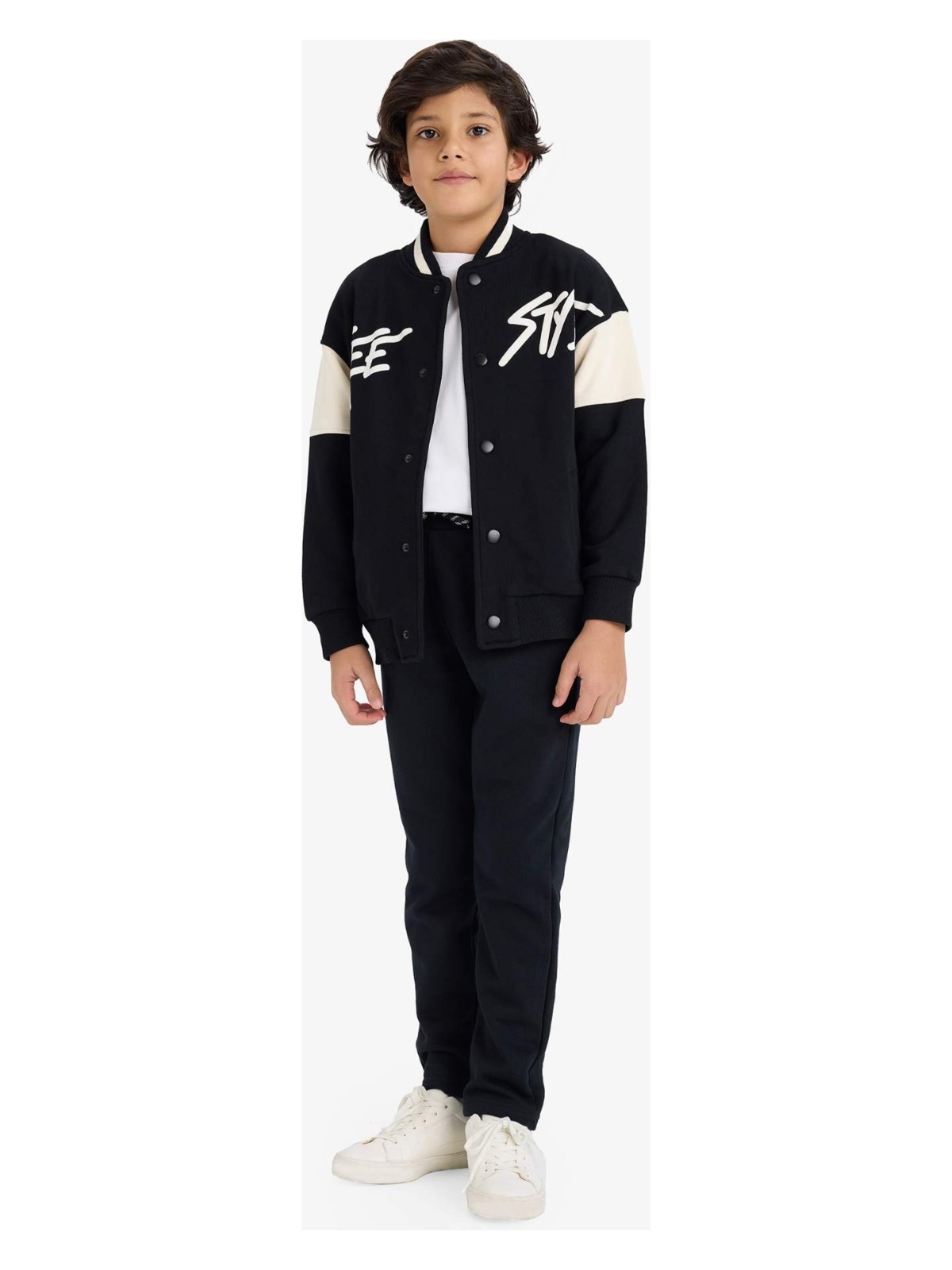 DeFacto Beli Lastikli Düz Paça Basic Düz Eşofman Altı Erkek Çocuk X6955A625AU