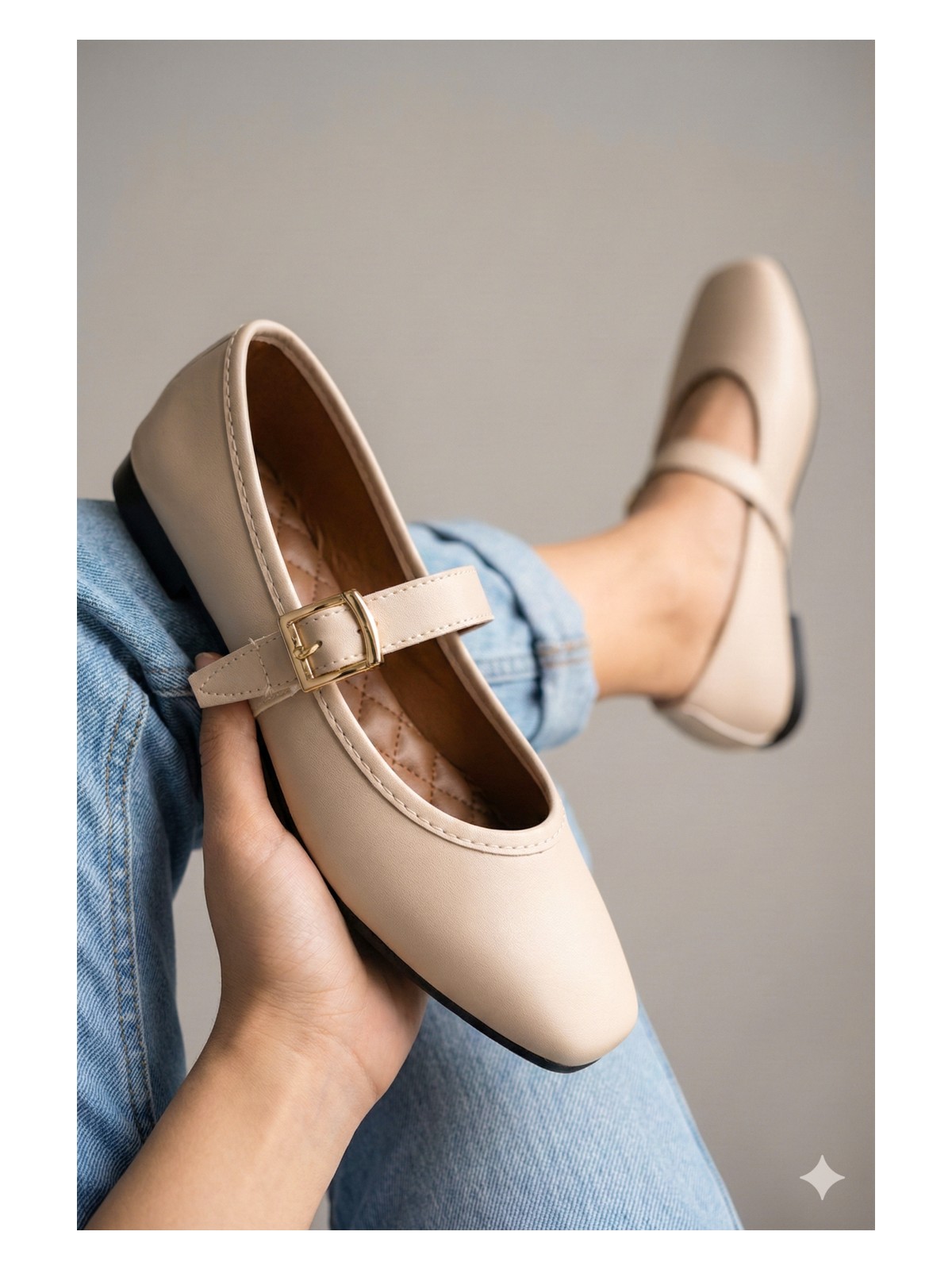 Stwenn Kadın Babet Hafif Rahat Taban Ortopedik Süet Anne Ayakkabısı Ev Babeti - Görsel 10